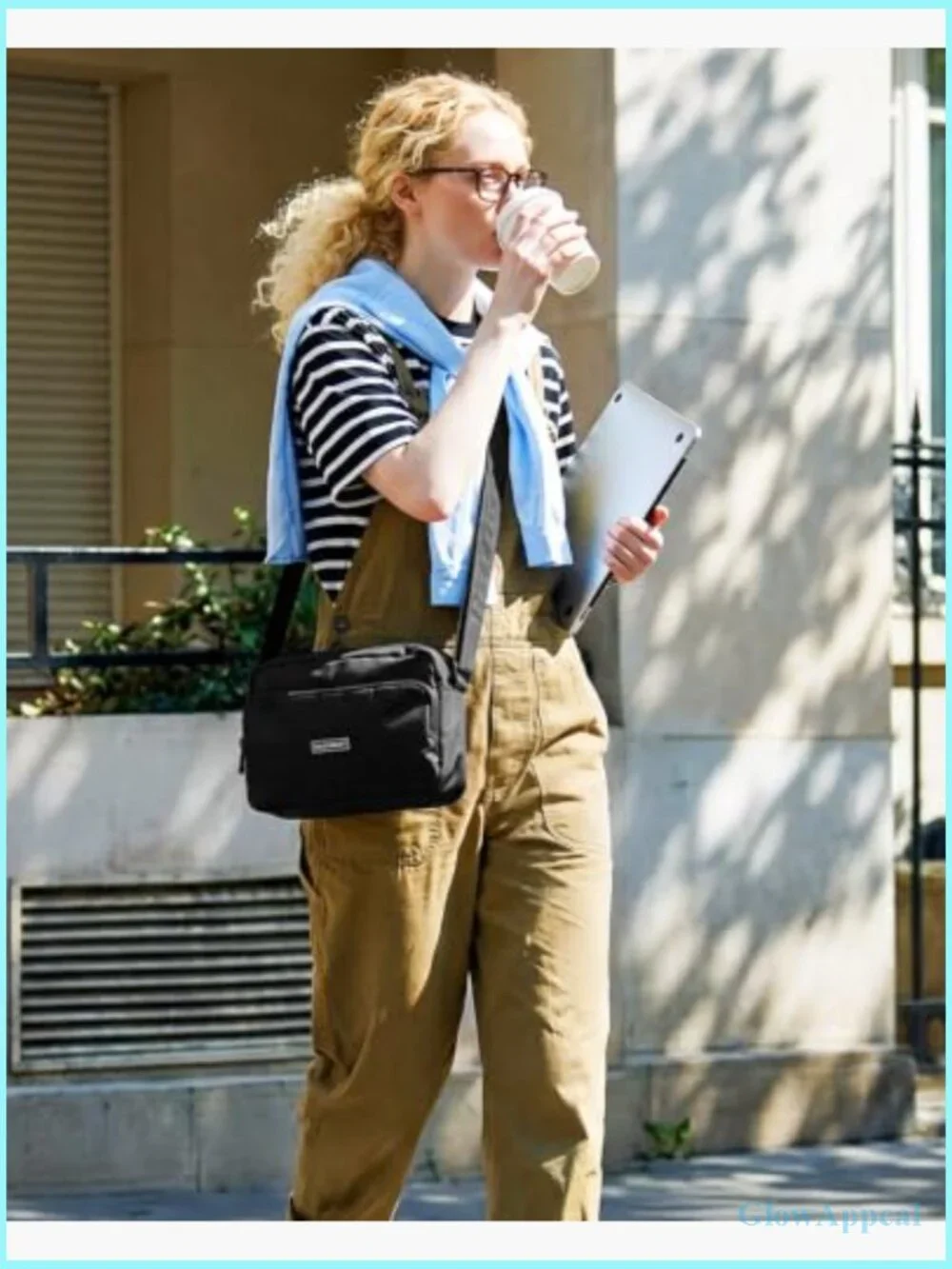 Foldable Crossbody Bag, Small Travel Purse, Water-Resistant Sling